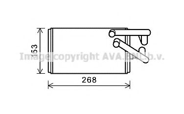 Теплообменник, отопление салона AVA QUALITY COOLING MT6259