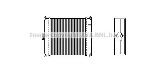 Теплообменник, отопление салона AVA QUALITY COOLING PE6089