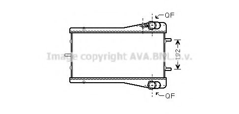 Радиатор, охлаждение двигателя AVA QUALITY COOLING PR2044