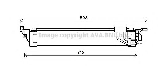 Масляный радиатор, автоматическая коробка передач AVA QUALITY COOLING RT3568