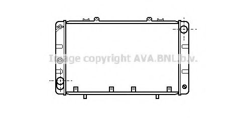 Радиатор, охлаждение двигателя AVA QUALITY COOLING TO2011