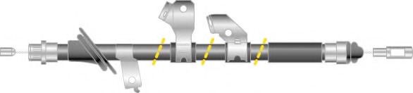 Трос, стояночная тормозная система MGA KC4806