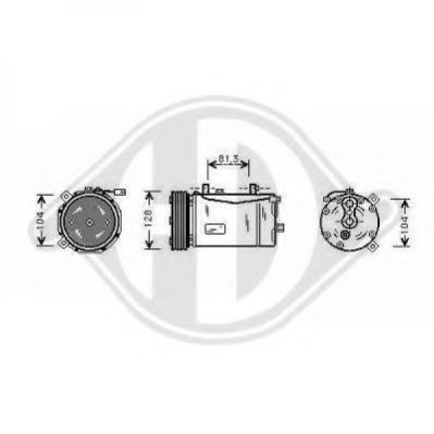 Компрессор, кондиционер DIEDERICHS 7227001