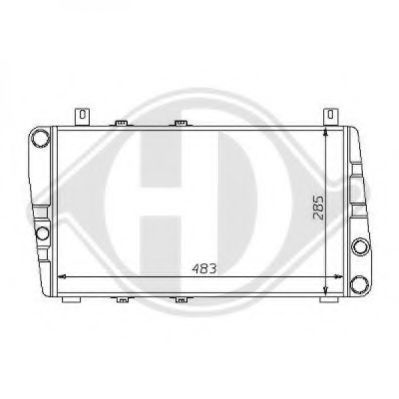 Радиатор, охлаждение двигателя DIEDERICHS 8134101
