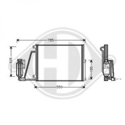 Конденсатор, кондиционер DIEDERICHS 8182402
