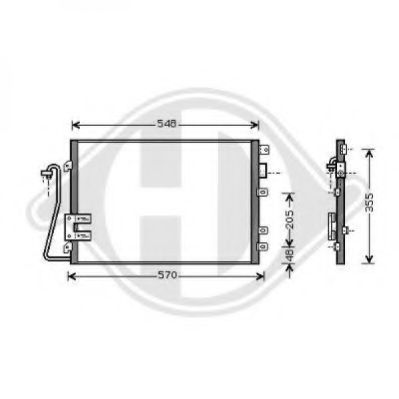 Конденсатор, кондиционер DIEDERICHS 8441360