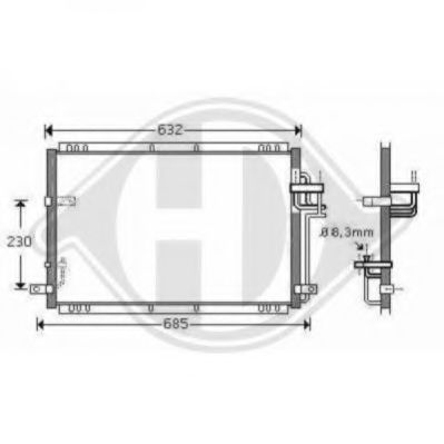 Конденсатор, кондиционер DIEDERICHS 8653600