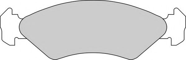 Комплект тормозных колодок, дисковый тормоз DURON DBP240589
