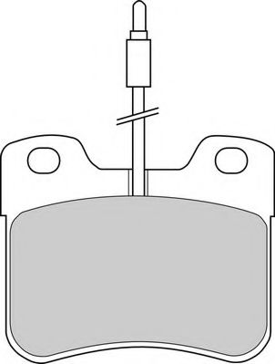 Комплект тормозных колодок, дисковый тормоз DURON DBP340535