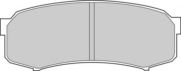 Комплект тормозных колодок, дисковый тормоз DURON DBP371021