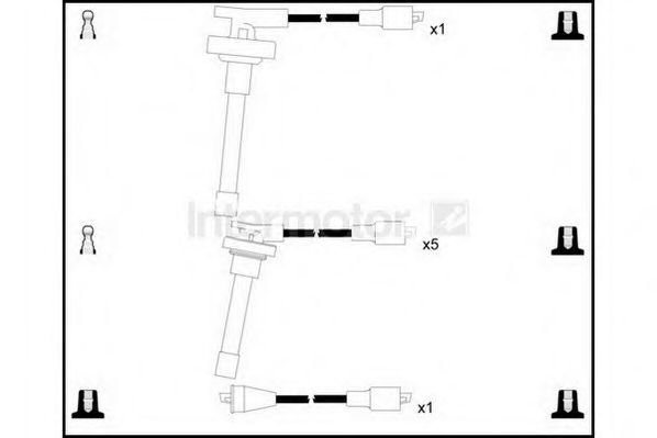 Комплект проводов зажигания STANDARD 76210