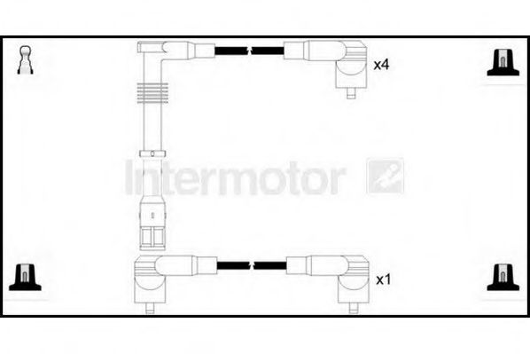 Комплект проводов зажигания STANDARD 73324
