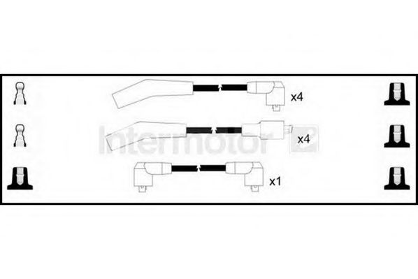Комплект проводов зажигания STANDARD 76051