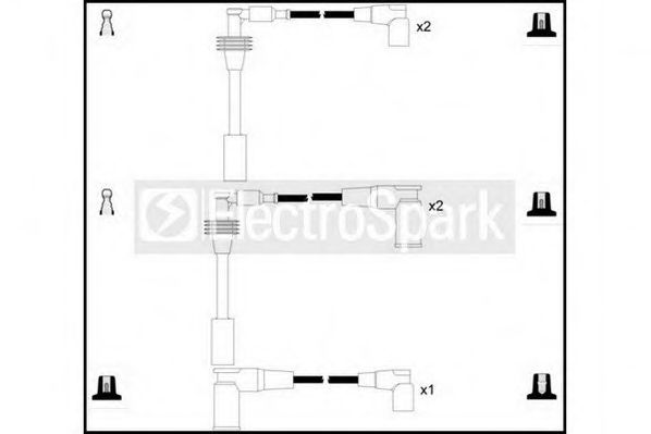 Комплект проводов зажигания STANDARD OEK432