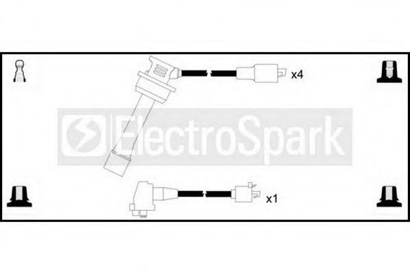 Комплект проводов зажигания STANDARD OEK488