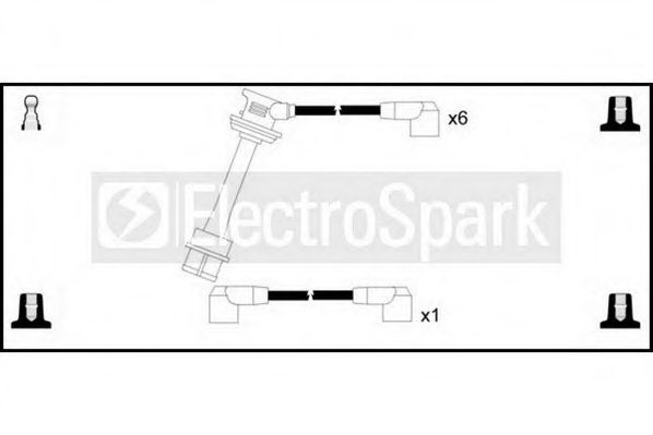 Комплект проводов зажигания STANDARD OEK299