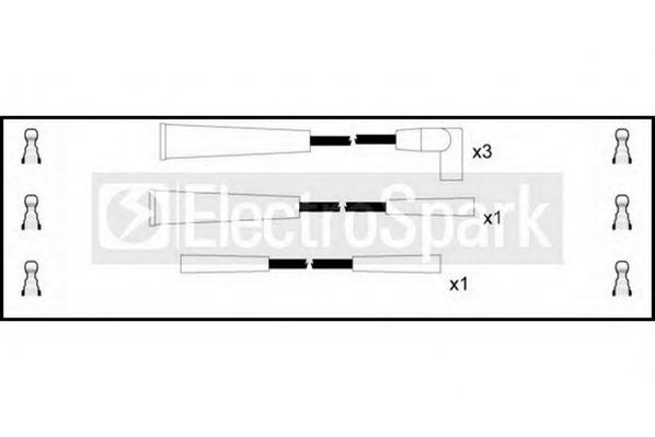 Комплект проводов зажигания STANDARD OEK087