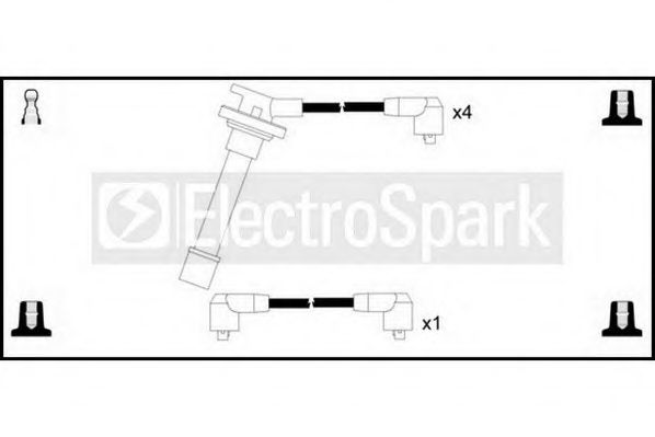 Комплект проводов зажигания STANDARD OEK180