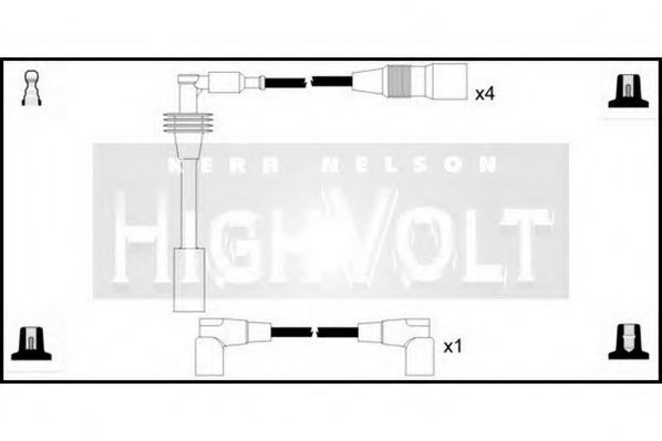 Комплект проводов зажигания STANDARD OEF465
