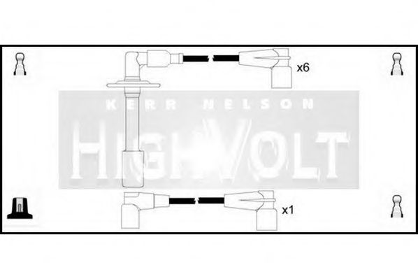 Комплект проводов зажигания STANDARD OEF496