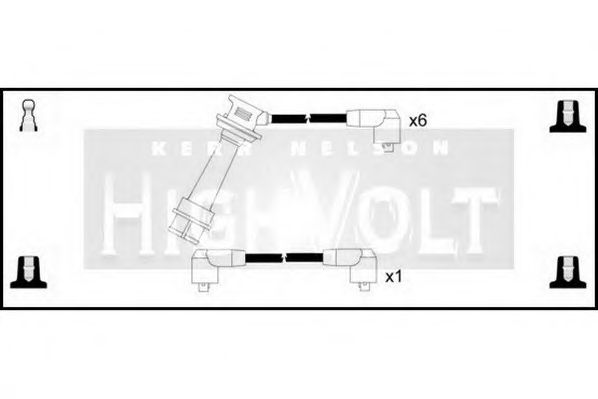 Комплект проводов зажигания STANDARD OEF389