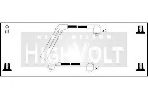 Комплект проводов зажигания STANDARD OEF303