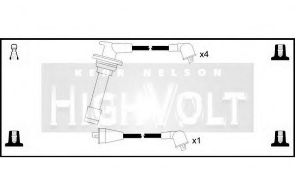 Комплект проводов зажигания STANDARD OEF722