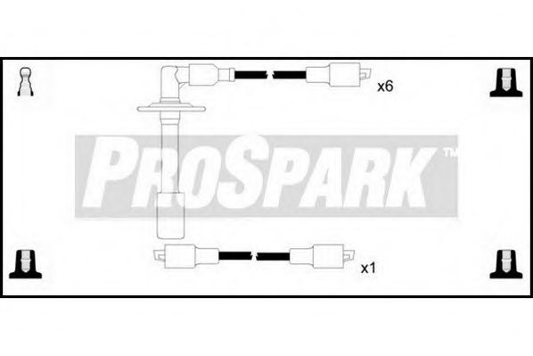 Комплект проводов зажигания STANDARD OES1161