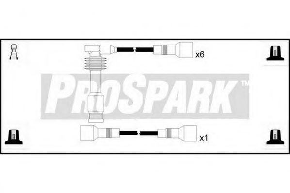 Комплект проводов зажигания STANDARD OES208