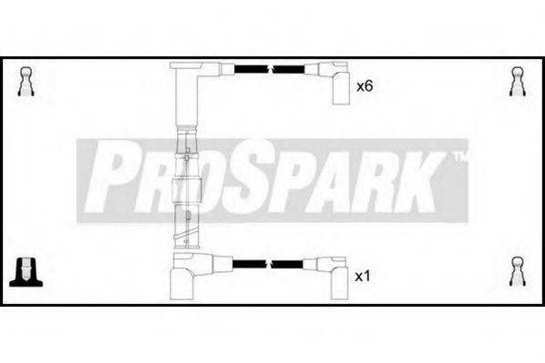 Комплект проводов зажигания STANDARD OES514