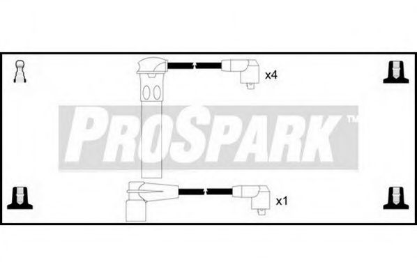 Комплект проводов зажигания STANDARD OES715