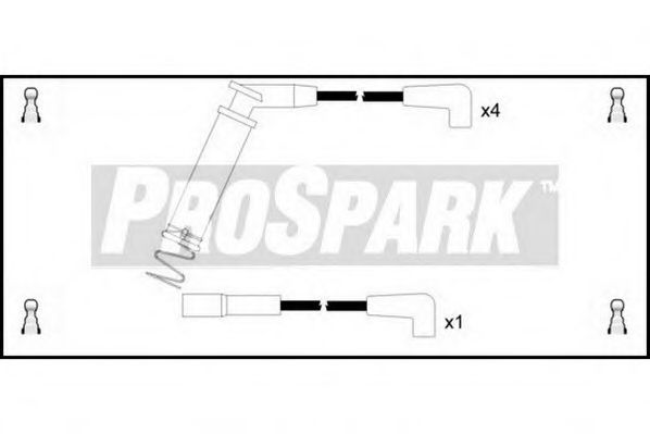 Комплект проводов зажигания STANDARD OES889