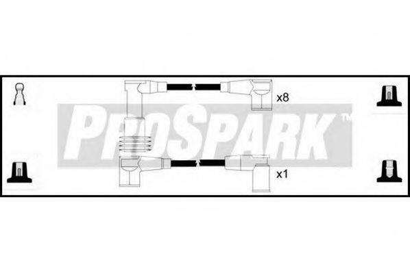 Комплект проводов зажигания INTERMOTOR 76323