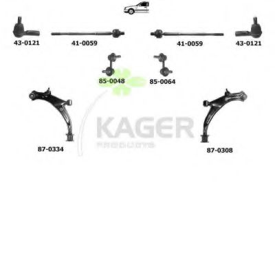Подвеска колеса KAGER 800545