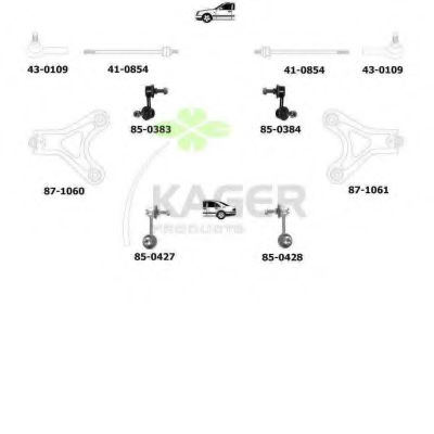 Подвеска колеса KAGER 800553