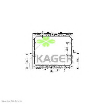 Радиатор, охлаждение двигателя KAGER 31-2135