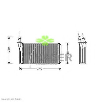 Теплообменник, отопление салона PAPE 3061