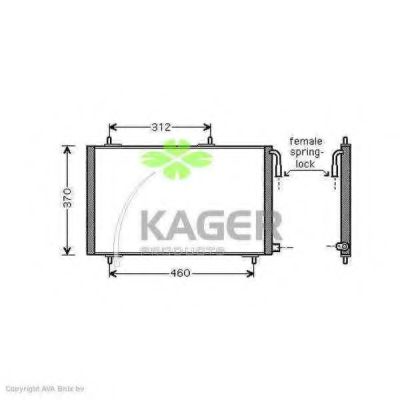Конденсатор, кондиционер KAGER 94-5297