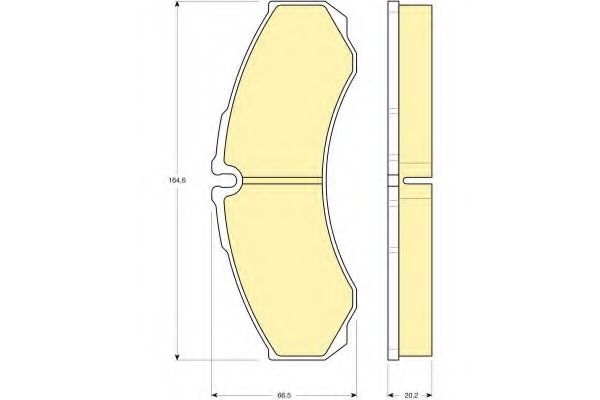 Комплект тормозных колодок, дисковый тормоз GIRLING 6113459