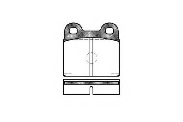 Комплект тормозных колодок, дисковый тормоз KAWE 0007 20