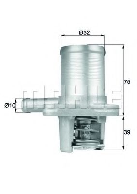 Термостат, охлаждающая жидкость MAHLE ORIGINAL TI 40 89