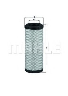 Воздушный фильтр MAHLE ORIGINAL LX 2958