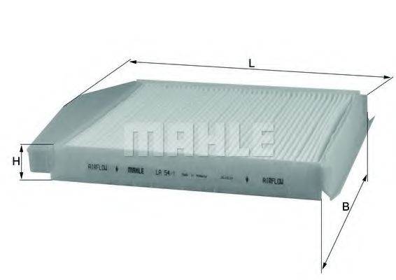 Фильтр, воздух во внутренном пространстве MAHLE ORIGINAL LA 54/1