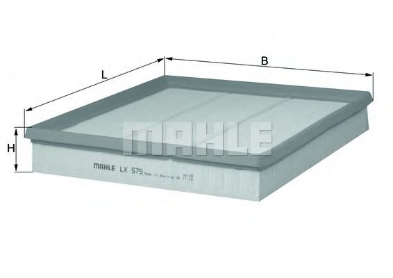 Воздушный фильтр MAHLE ORIGINAL LX 579