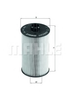 Масляный фильтр MAHLE ORIGINAL OX 157D