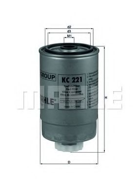 Топливный фильтр MAHLE ORIGINAL KC 221