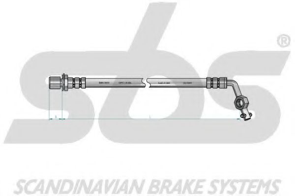 Тормозной шланг EURODEAL AUTOPARTS 50033