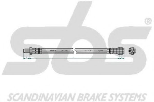 Тормозной шланг EURODEAL AUTOPARTS 42018