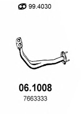 Труба выхлопного газа ASSO 06.1008