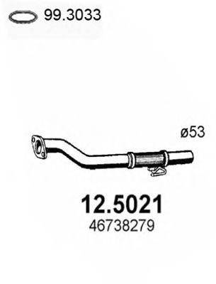 Труба выхлопного газа ASSO 12.5021